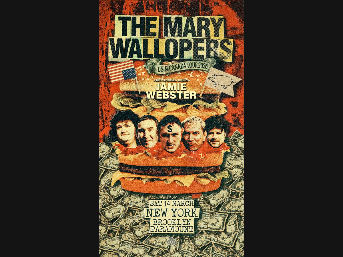The Mary Wallopers tour poster